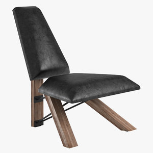armchair hahn chair 3d model