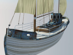 3d model odessa fishing boat