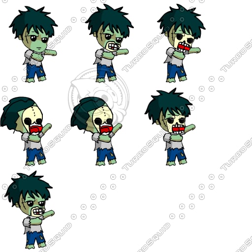 Texture PNG zombie 2d rpg