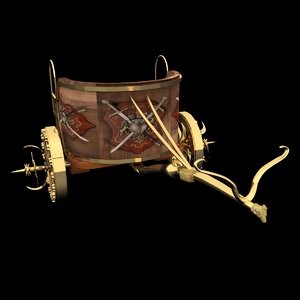 roman war chariot 3d model