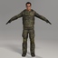 military male bundeswehr soldier 3d model
