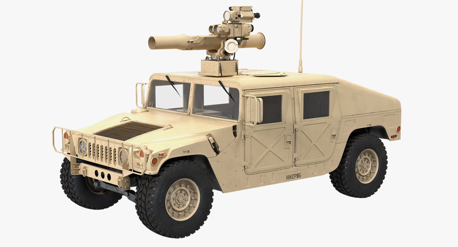 3d model hmmwv tow missile carrier