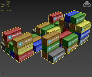 3d containers port