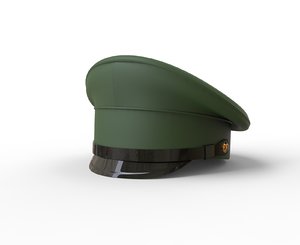 3d model cap military