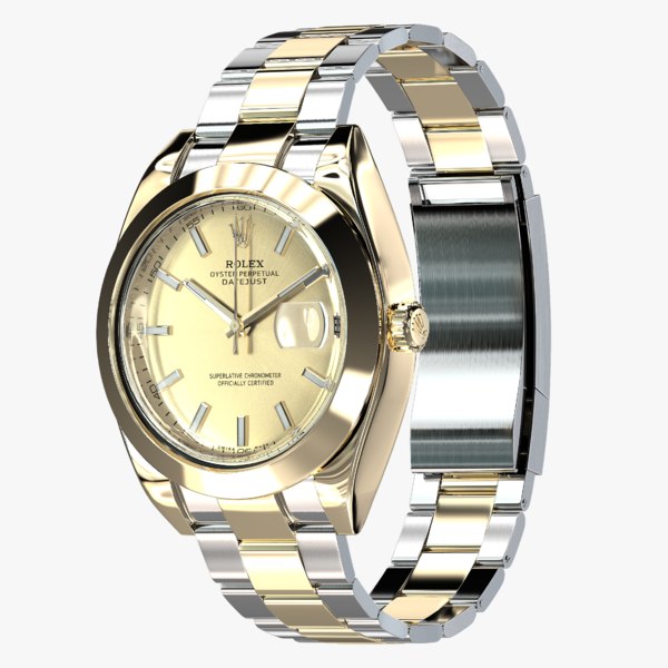 rolex oyster perpetual datejust 3d max