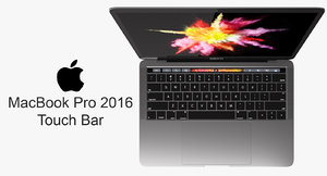 macbook pro touch bar 3d 3ds