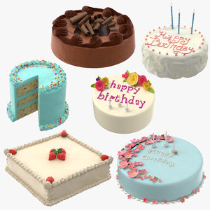 3d cakes 01 birthday model