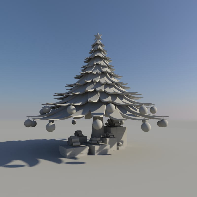 obj christmas tree