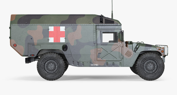 Mini Ambulance Military Car HMMWV m996 in Ordnung gebracht Camo 3D ...