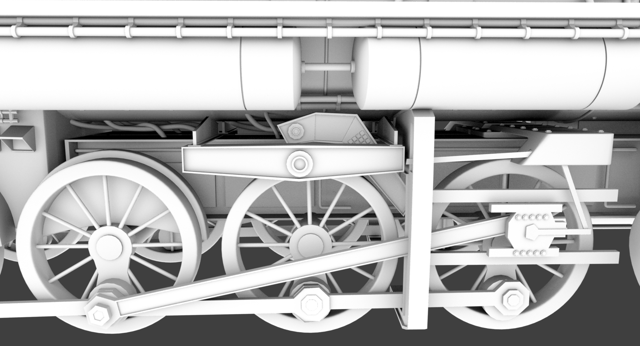 蒸汽火车3d模型
