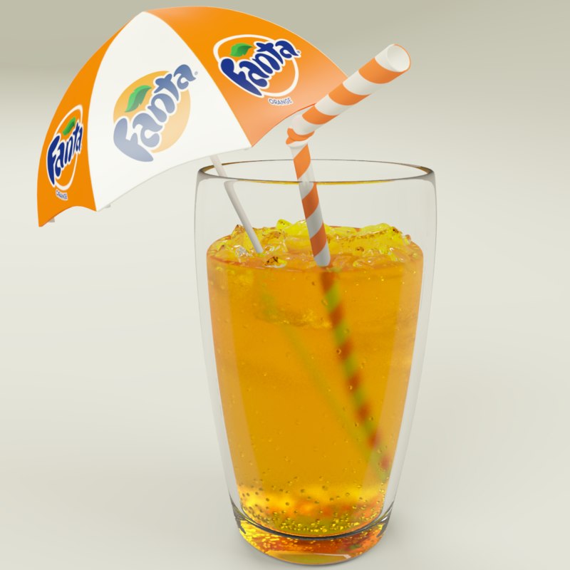 fanta cup ice 3d model