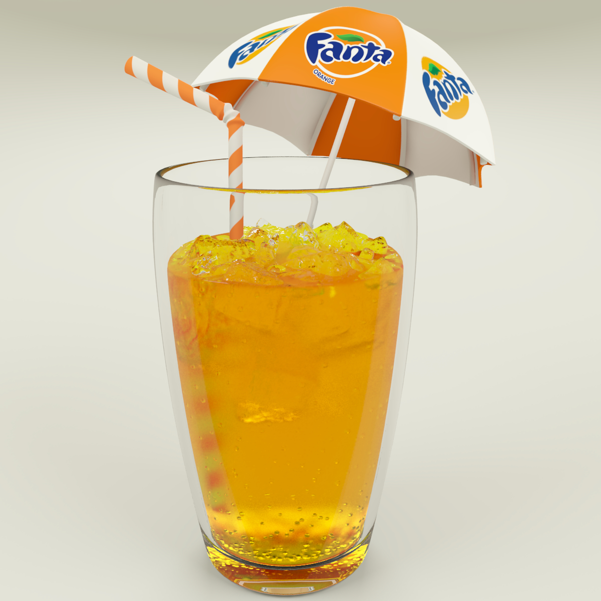 fanta cup ice 3d model