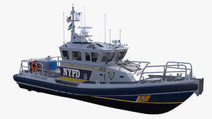 3d model boat nypd