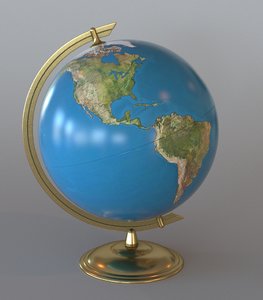 world globe 3d model