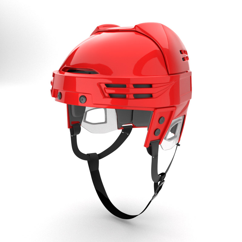 3d model ice hockey helmet