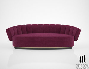 3d brabbu powel sofa model
