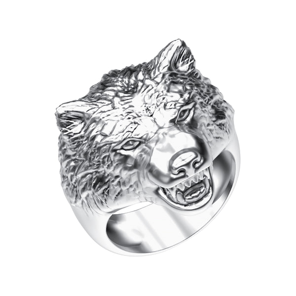 jewelry ring wolf 3ds