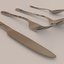 3d cutlery set gold -