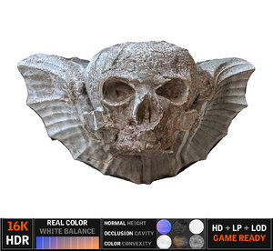 3d max gothic skull