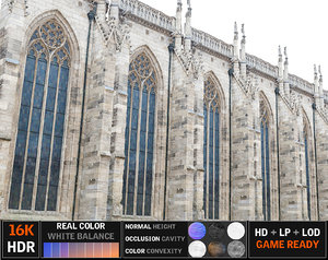 gothic architecture 3d model
