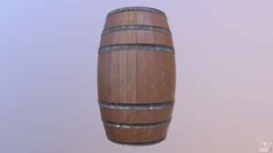3d model barrel