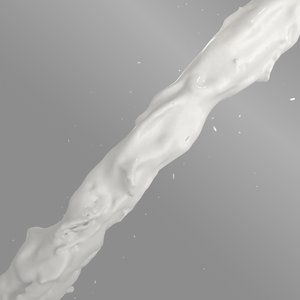 3d flow shaders milk model