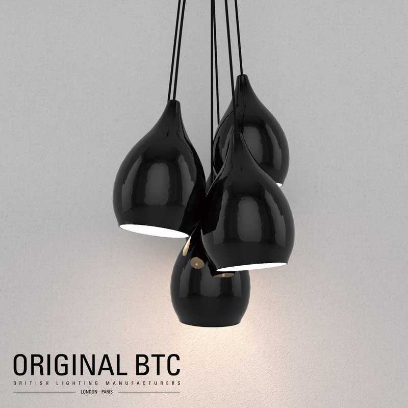 3d Model Drop Grouping Pendant Light