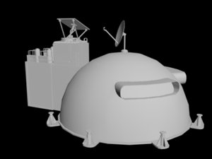 3d model lunar house