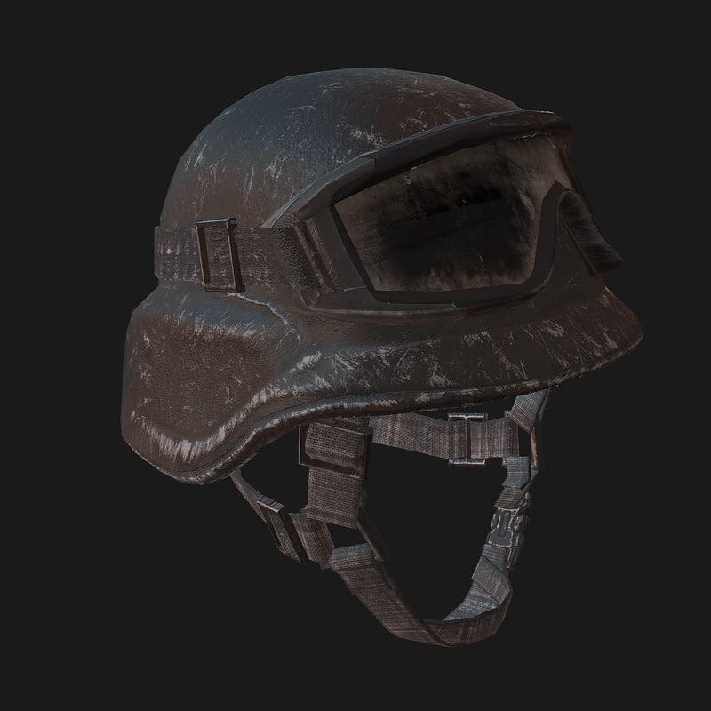 kevlar helmet soldier 3d model