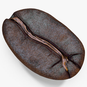 3d roasted coffee bean 3