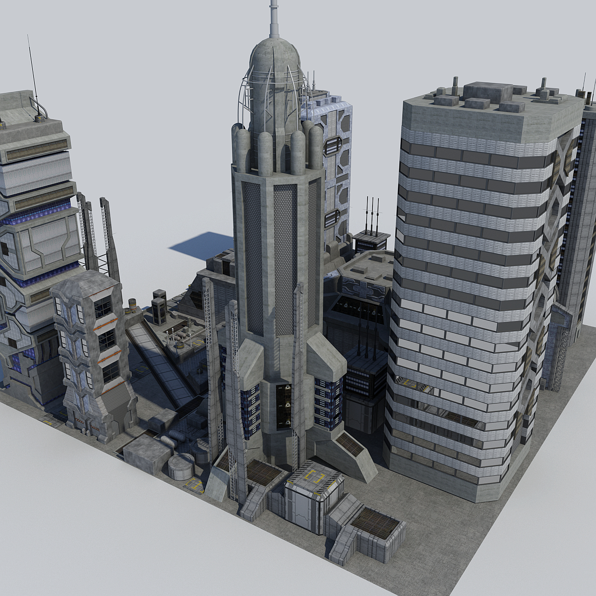 3D модель Фантастика Здания P02 - TurboSquid 1103686