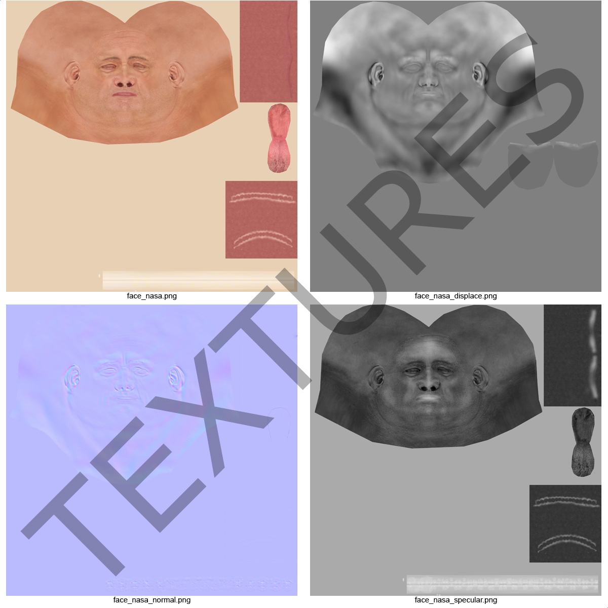 没有遮阳板的宇航员nasa舱外机动性单元为cinema 4d 3d模型索具3d模型