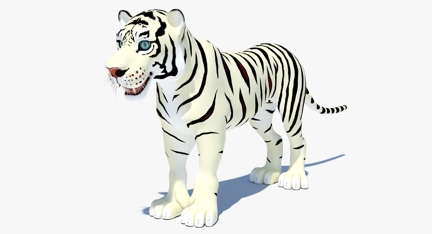 Cartoon Tiger White Max