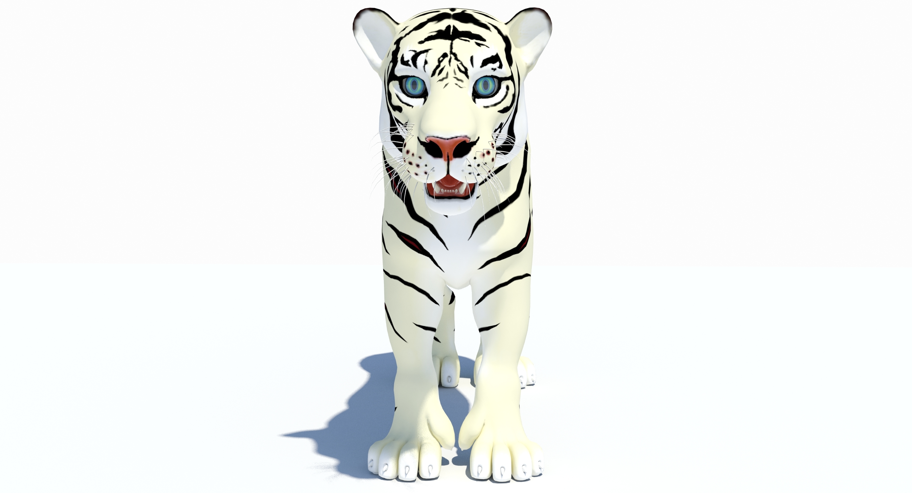 Cartoon Tiger White Max