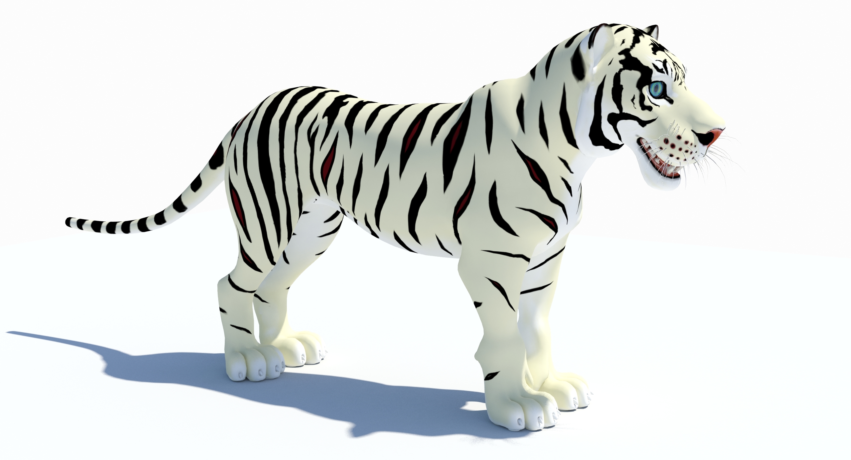 cartoon tiger white max