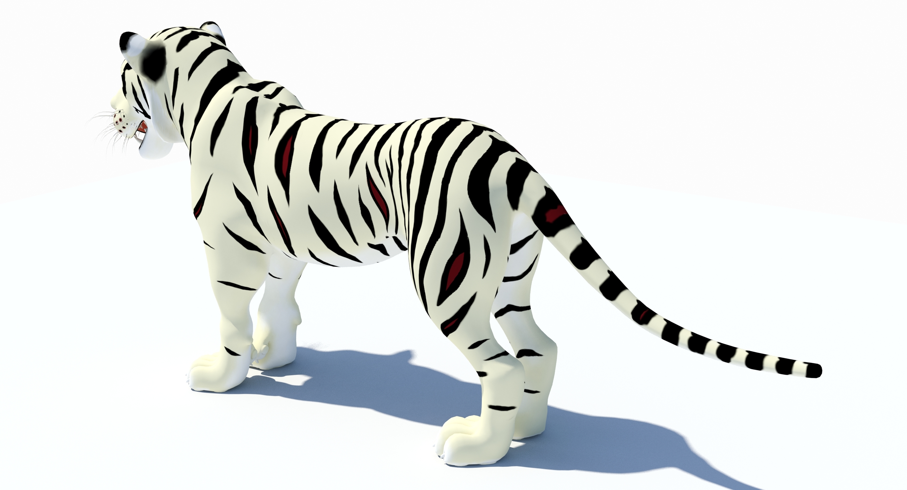 Cartoon Tiger White Max