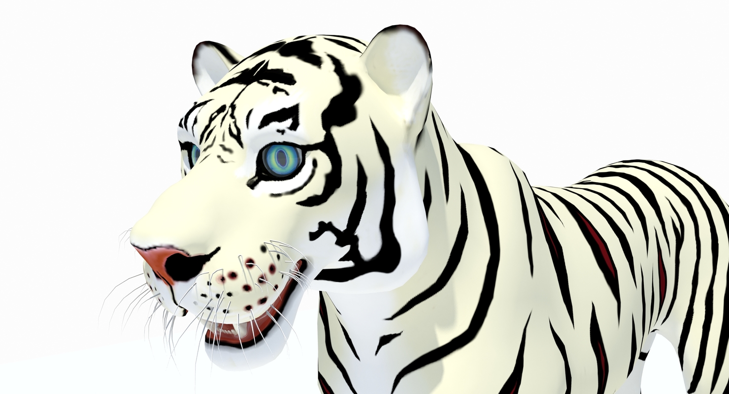 cartoon tiger white max