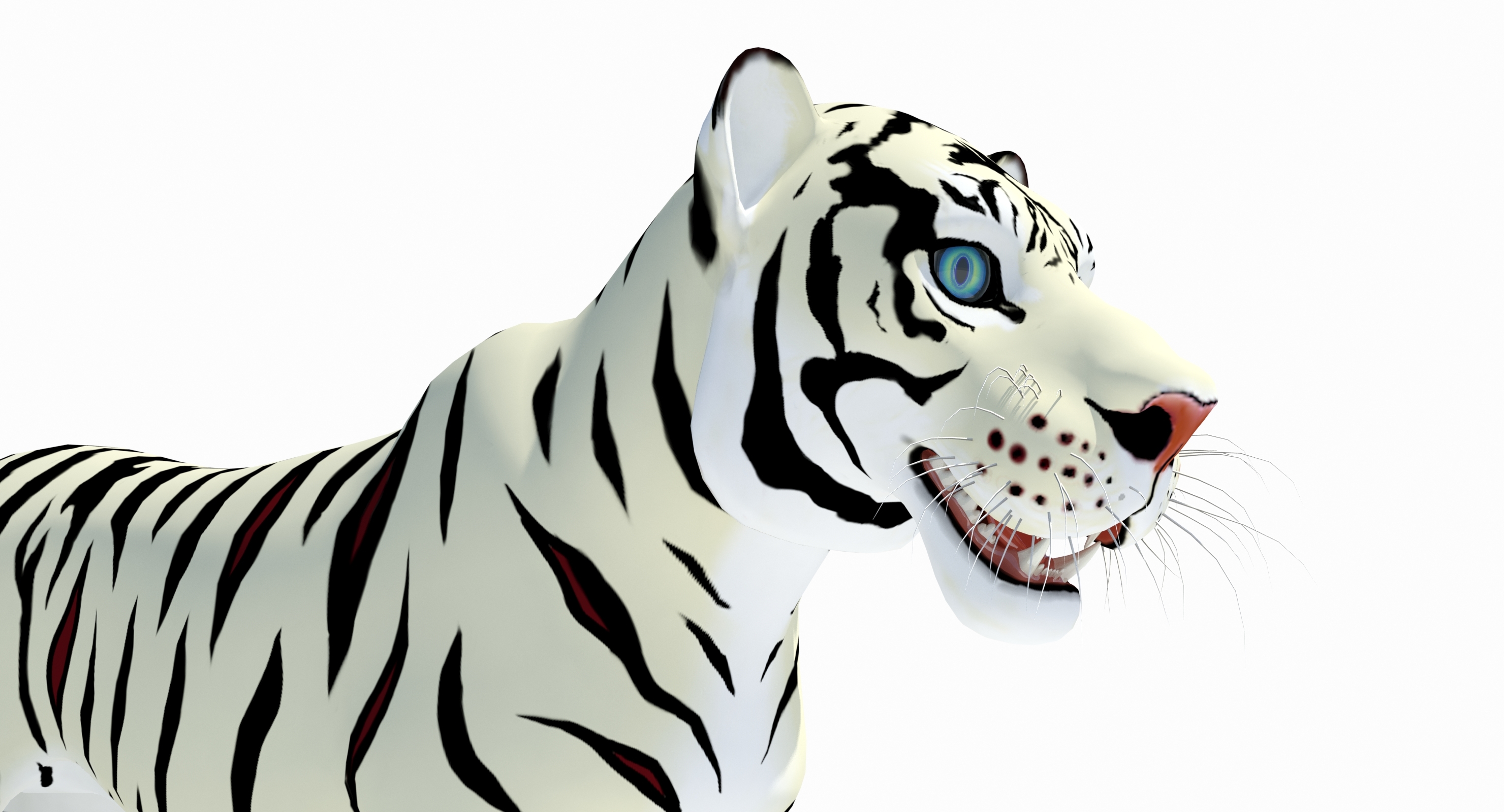 Cartoon Tiger White Max