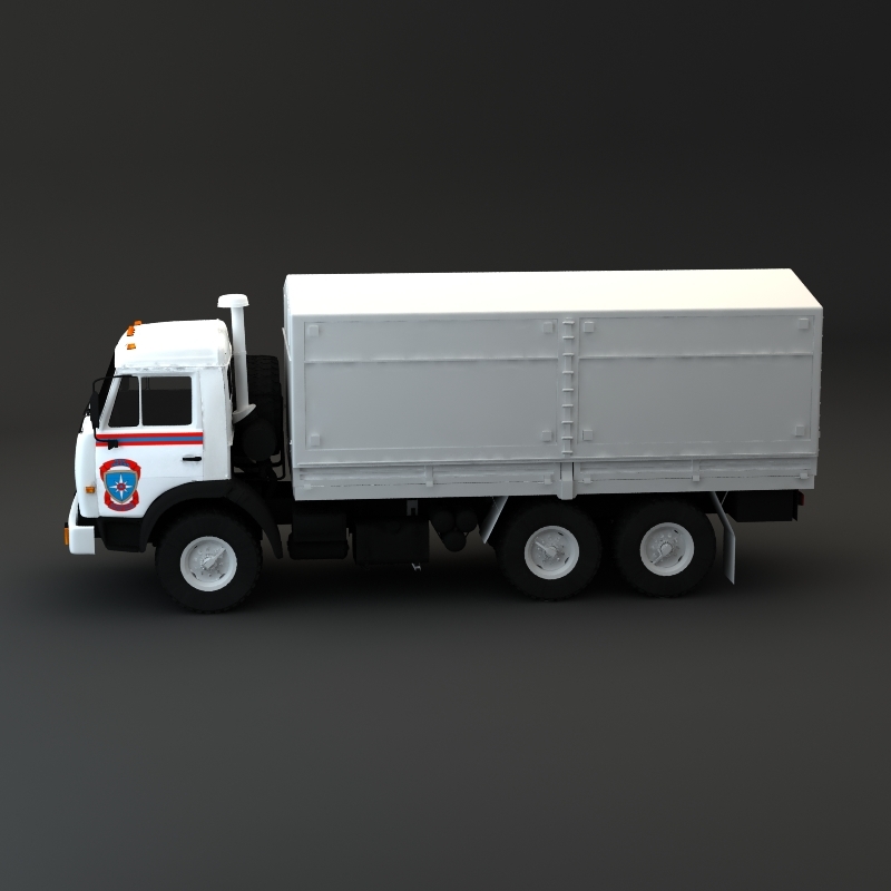 Камаз 3d model