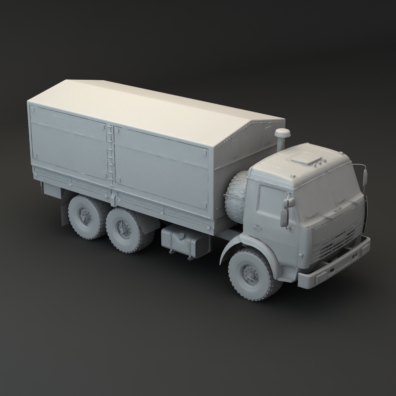 Камаз 3d model