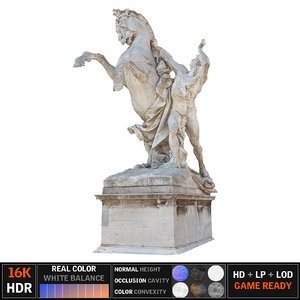 statue horse 3d x