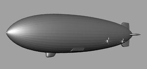 3d model zeppelin blimp