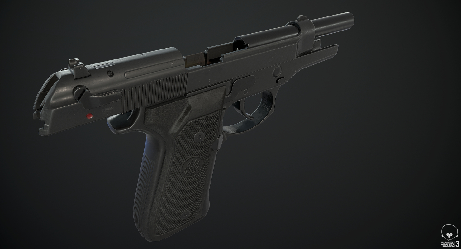 m9 pistol 3d model