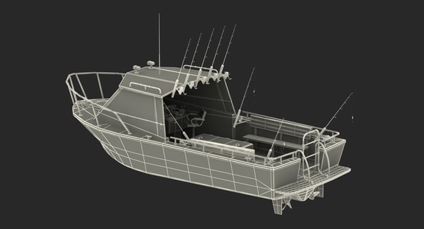 fishing boat 3d c4d