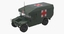 maxi ambulance military car 3d max
