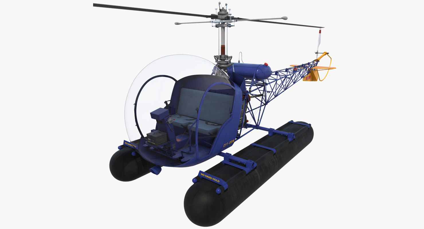 3d 3ds Bell 47 Floats