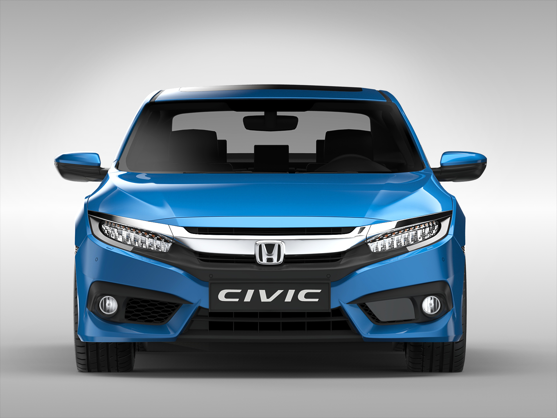 3d model honda car