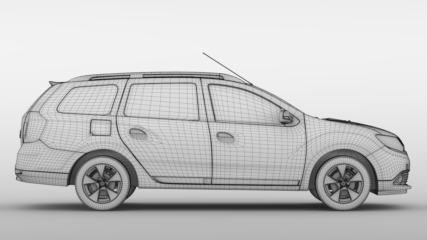 Renault logan 3d model