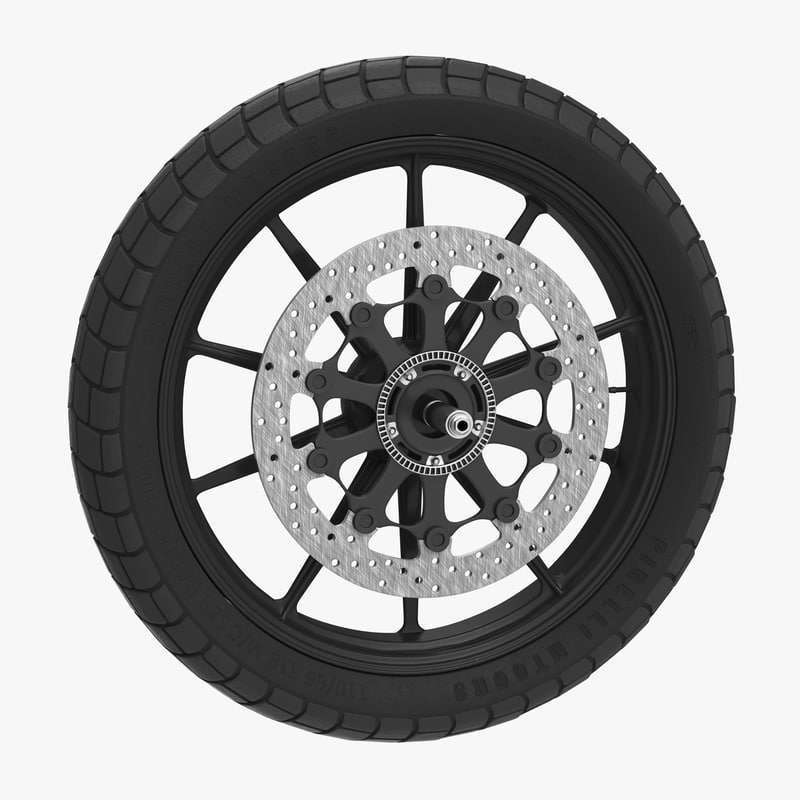 3d model motorcycle wheel 2