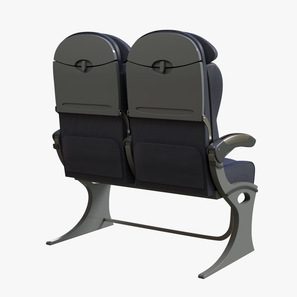 3d model business airplane seat